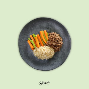 G4 - Guisadinho, arroz integral, vagem e cenoura*